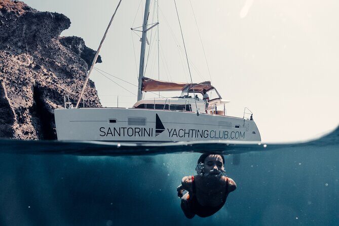Beautiful Day Catamaran Caldera Cruise incl. Meal & Drinks - Authentic Experiences That Stand Out