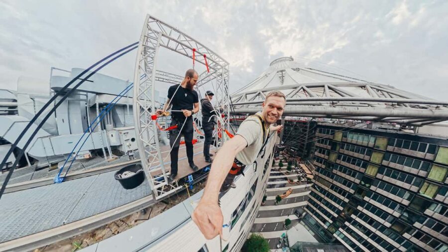 Berlin: House Running at "Das Center" Berlin 40m vertical! - The Practicalities