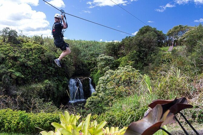 Big Island Zipline over KoleKole Falls - The Thrill of Flying Over KoleKole Falls