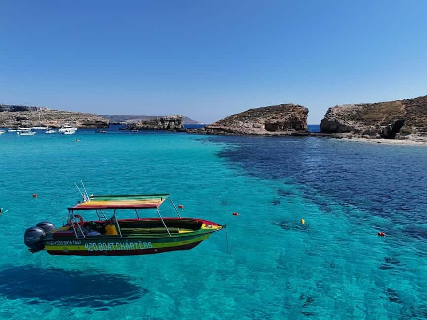 Blue Lagoon: Comino & Crystal Lagoon Private Speedboat Malta