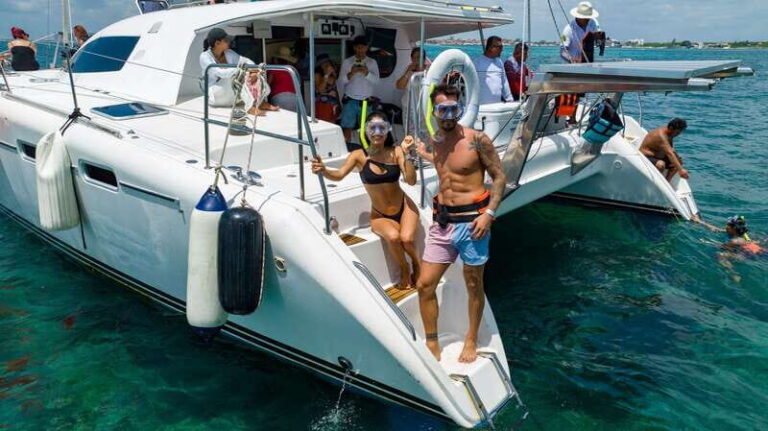 Cancún Catamaran to Isla Mujeres + Snorkel, Open Bar & Lunch - What You Can Expect from the Itinerary