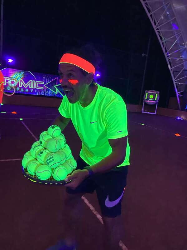 Cancun: Tennis Black-light Experience at RN Tennis Centre - Breaking Down the Experience