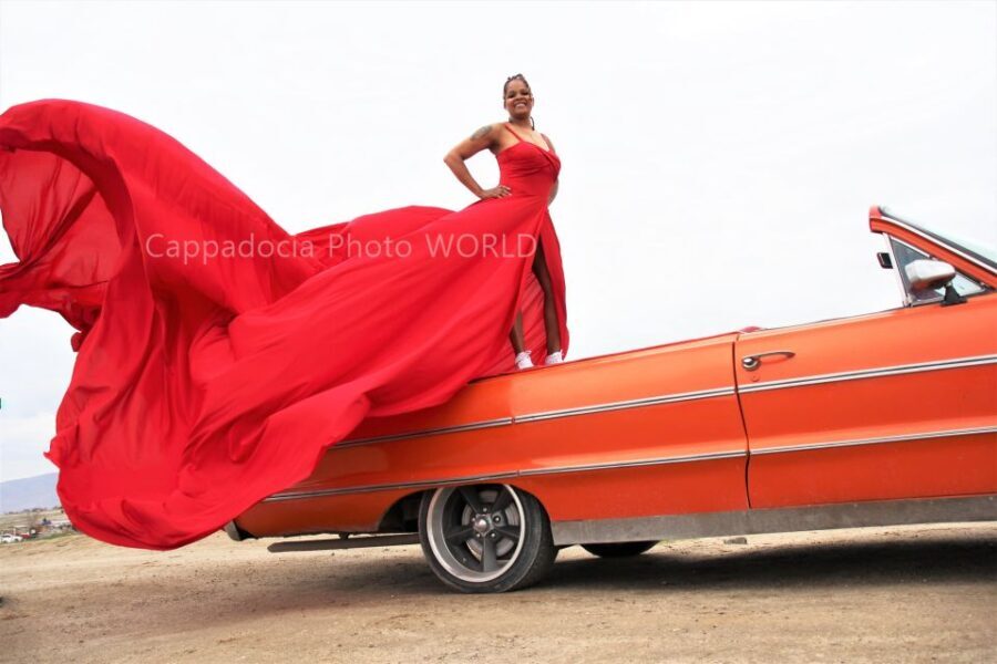 Cappadocia Photo Shoot with Classic Car and Flying Dress - Exploring the Experience in Detail