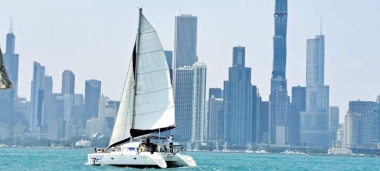 Chicago: Private Catamaran Sailing for up to 12 people - The Vessel: Chicago’s Largest Chartered Catamaran