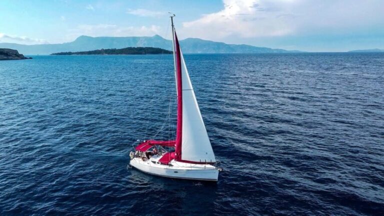 Corfu: Private Sailing Cruise with Sunset Viewing & Drinks - Detailed Breakdown of the Itinerary