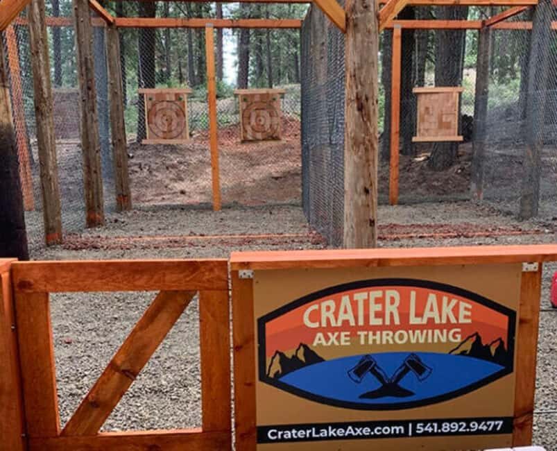 Crater Lake Axe Throwing Experience - The Instruction and Safety Measures