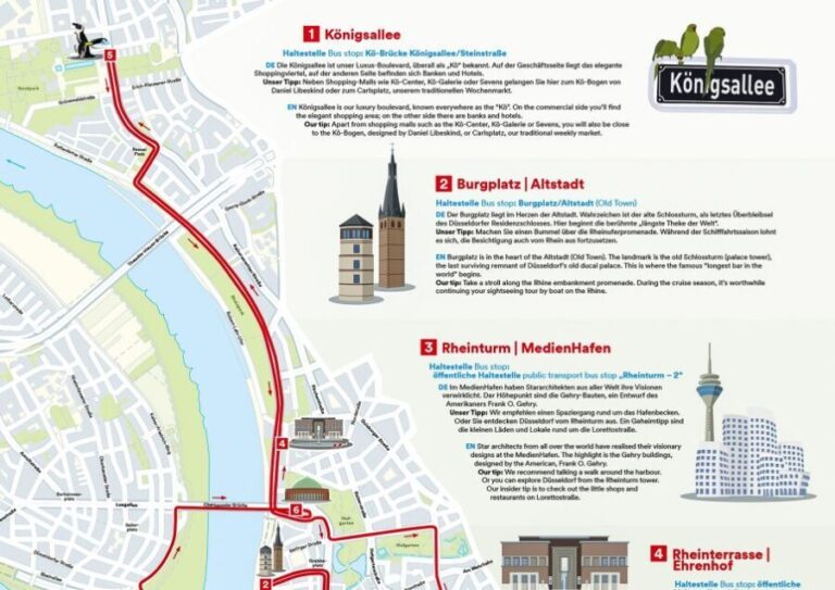 Düsseldorf: 24-Hour Hop-On Hop-Off Ticket - Detailed Itinerary Breakdown