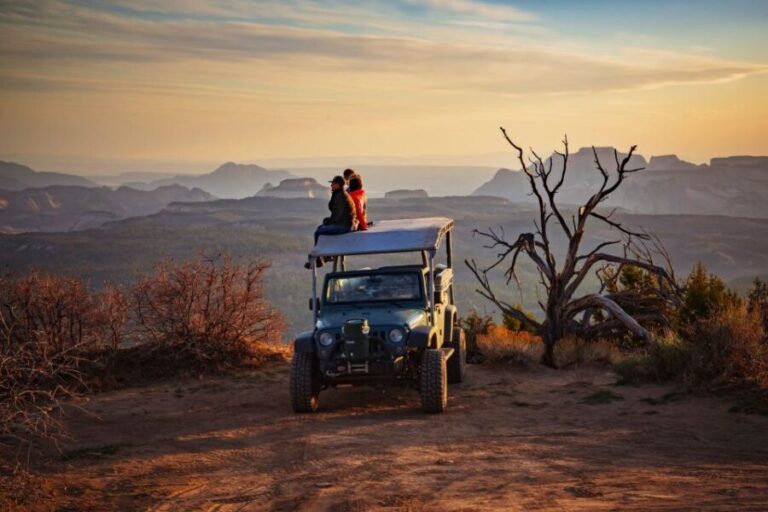 East Zion: Top of the World Sunset Jeep Tour - Itinerary Breakdown