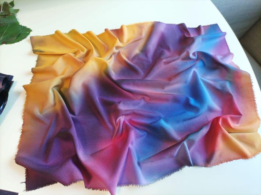 Easy Fabric Dyeing at clothing designer's cozy home - Authenticity and Local Flavor