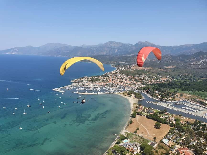 First flight / Tandem paragliding flight in Saint Florent - The Experience in Detail