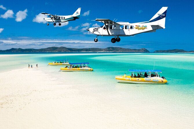 Fly Raft Package: Whitehaven Beach, Snorkel and Scenic Flight