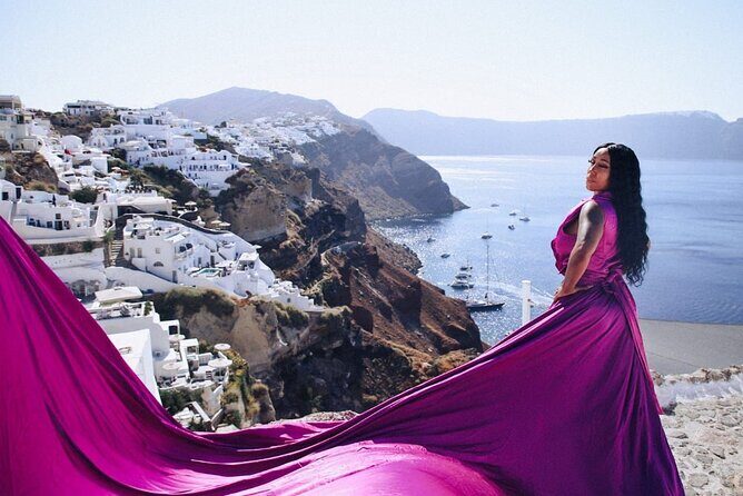 Flying Dress Private Photoshoot Santorini - How It Compares to Other Santorini Experiences