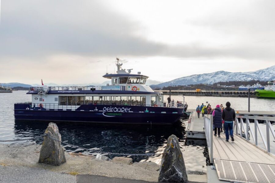 From Ålesund: Winter Fjord Cruise to Geirangerfjord - First Boat Cruise: Storfjorden and Sunnylvsfjorden