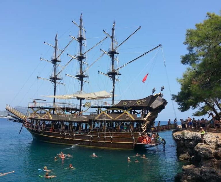 From Antalya: Kemer Pirate Boat Tour with Foam Party & Swim - Exploring the Details of the Kemer Pirate Boat Tour