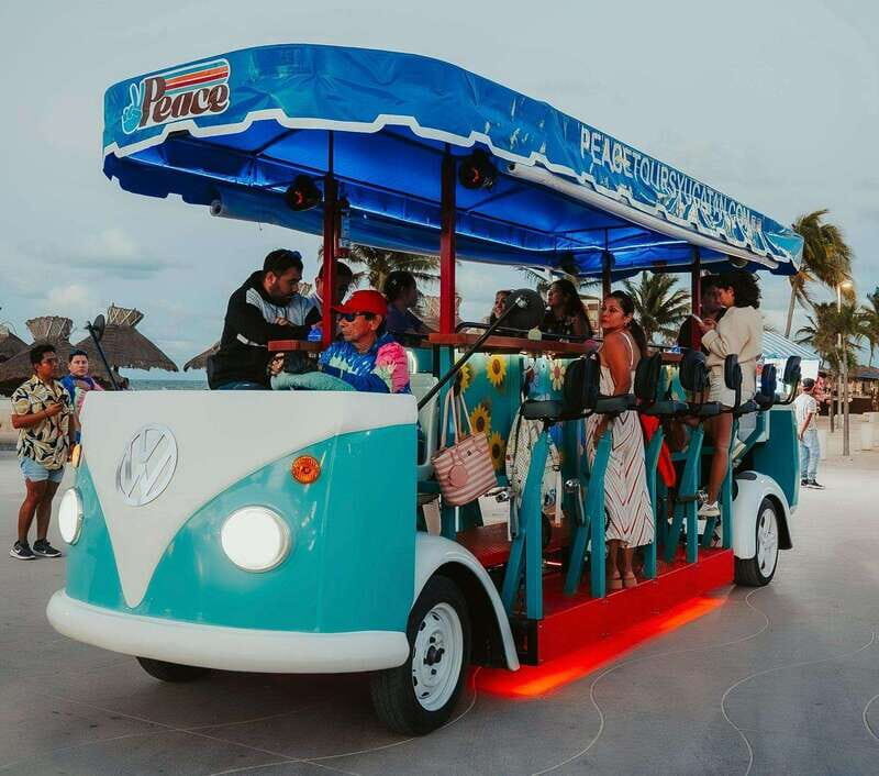 From Mérida: Guided Beach Club and Beer Tour - The Peddalbar: A Fun, Social Ride Along Progresos Boardwalk