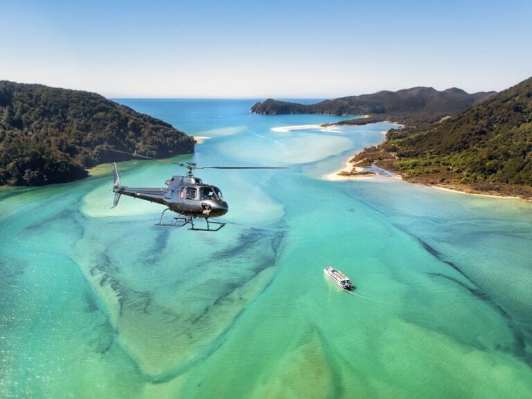 From Nelson: Helicopter Ride to Golden Bay Tequila Farm - The Landing at Kiwi Spirit Distillery and the Tequila Farm