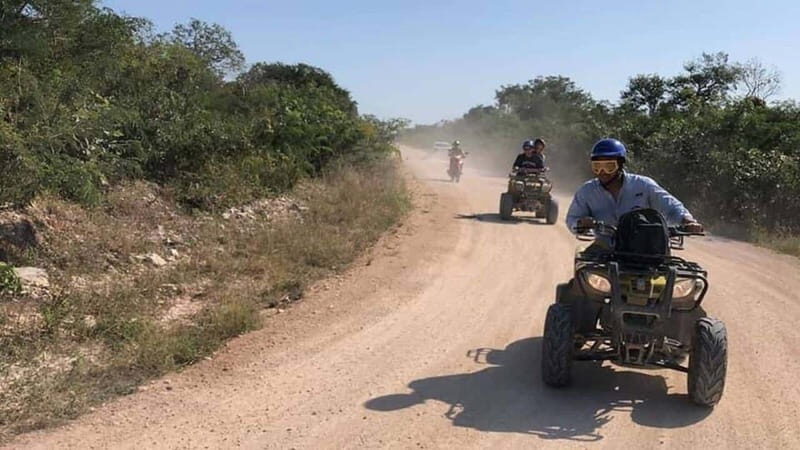 From Progreso: ATV Ghost Town Excursion & Beach Club Access
