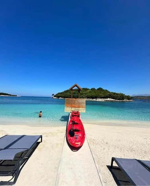 From Tirana/Durrës: Saranda,Ksamil islands and Blue Eye Tour - Ksamil: Beaches, Islands, and fun in the sun