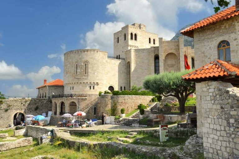 From Tirana: Kruja Castle, Old Bazaar and Sari Salltik Tour - Transportation, Timing, and Group Size