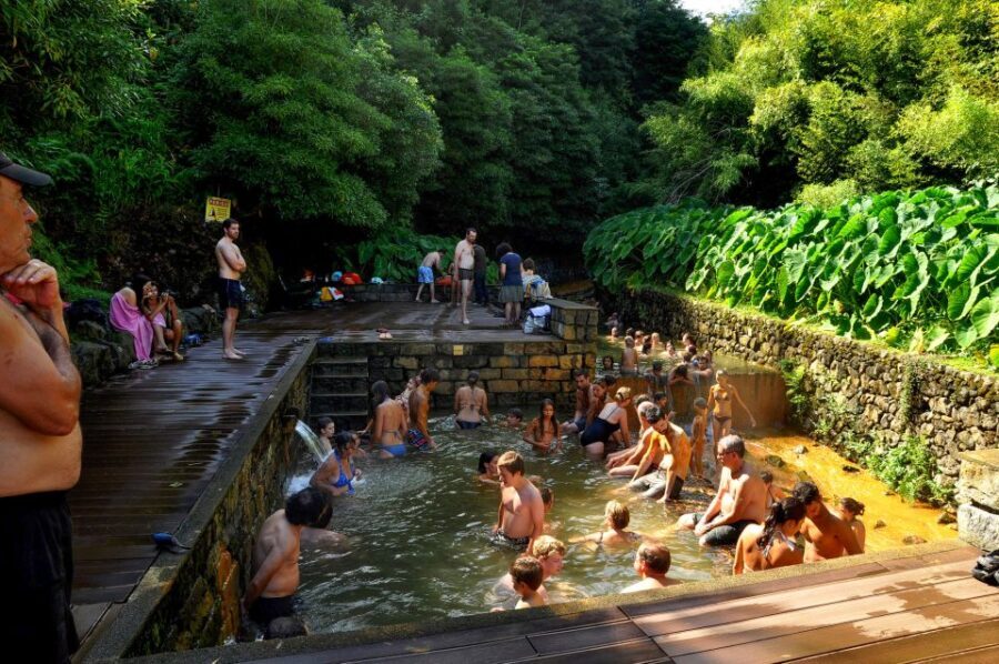 Furnas: Tea Plantations, Lake and Volcano Guided Tour - Relaxing at Terra Nostra Park