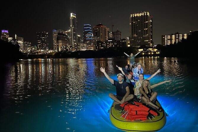 Giant Glow Paddleboarding the Downtown Skyline with Bats - A Deep Dive into the Austin Glow Paddleboarding Experience