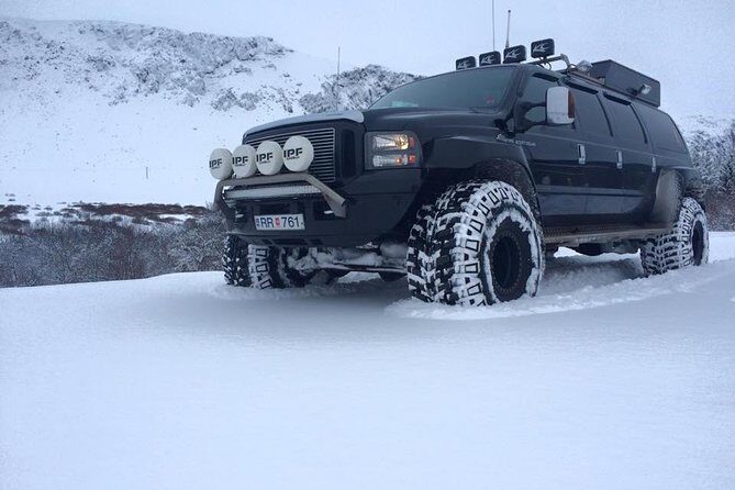 Golden Circle Super Jeep Adventure with Snowmobiling on Glacier - The Thrill of Snowmobiling on Langjökull Glacier