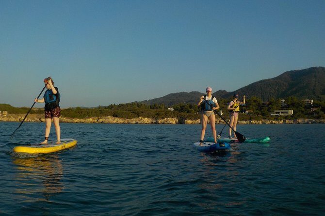 Guided stand up paddle (SUP) lesson and tour - Starting at Mikro Karydi Beach