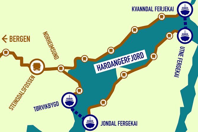 Guided tour to Hardanger Fjord, Waterfalls and Ferry Crossing - The Journey Through Norway’s Fjordland: A Deep Dive