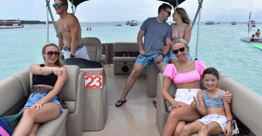 Half Day Pontoon Boat Rental- Okaloosa Island - A Typical Day on the Water