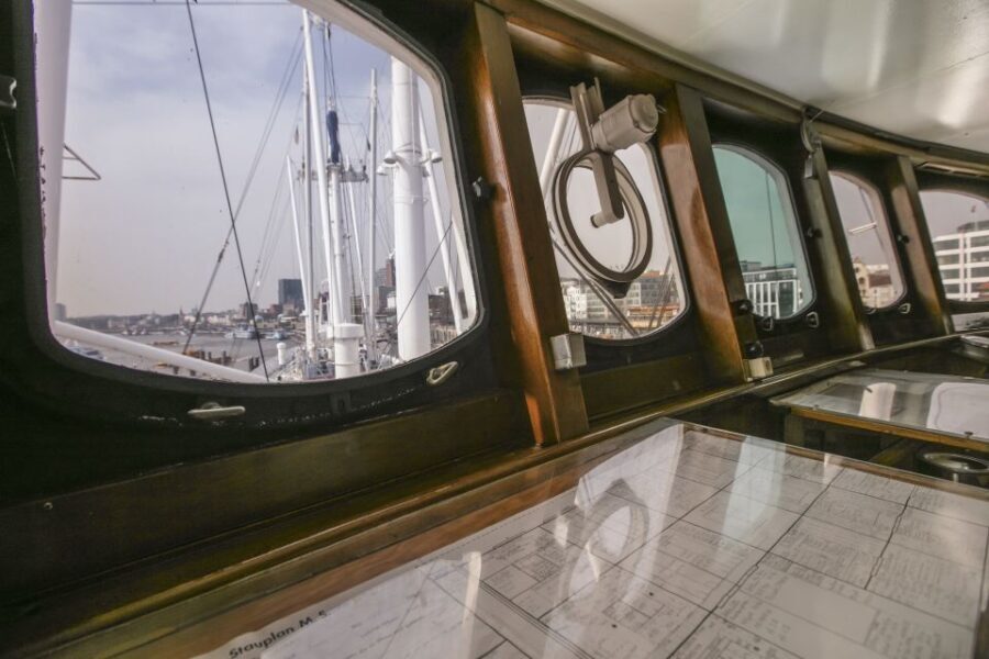 Hamburg: Entrance to the Museum Ship Cap San Diego - Discovering Hamburg’s Maritime Treasure: The Cap San Diego
