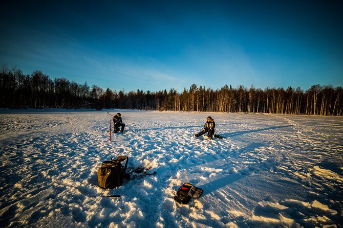 Ice Fishing by Snowmobile from Rovaniemi - Key Points