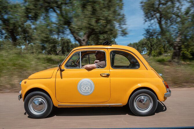 In Valle d'Itria on a vintage Fiat 500. Photo Quest Tour - FAQs