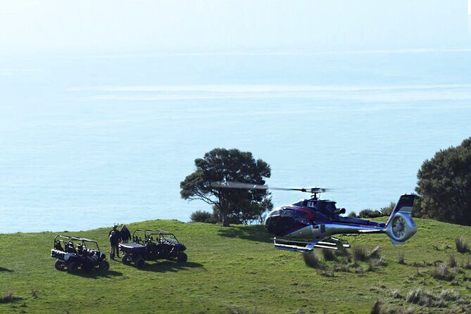 Kaikoura Helicopters ATV Adventure - Landing for the ATV Adventure: Rugged Trails and Scenic Highlights