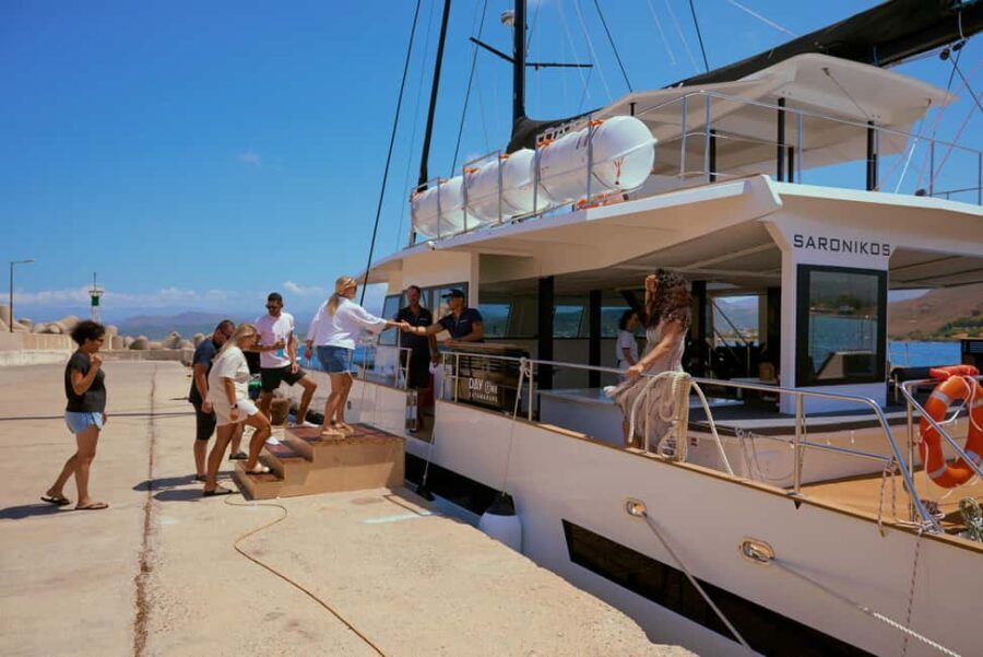 Kissamos: Afternoon Luxury Catamaran to Balos & Refreshments - The Journey to Balos Lagoon