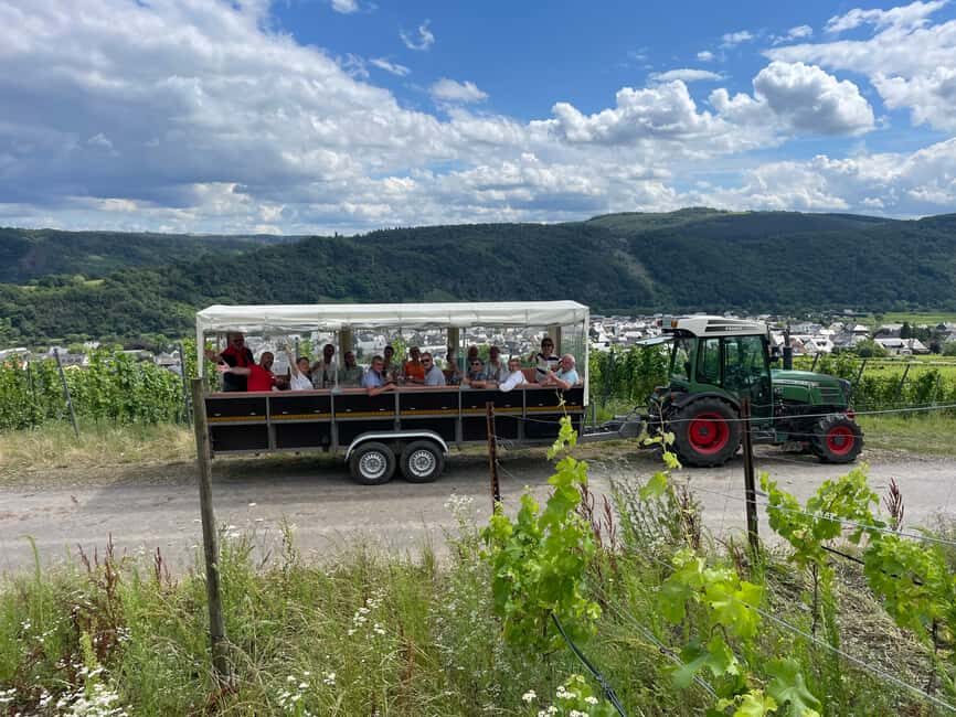 Kröv, Moselle: COVERED WAGON RIDE through the vineyards with wine tasting - Exploring the Tour: What to Expect