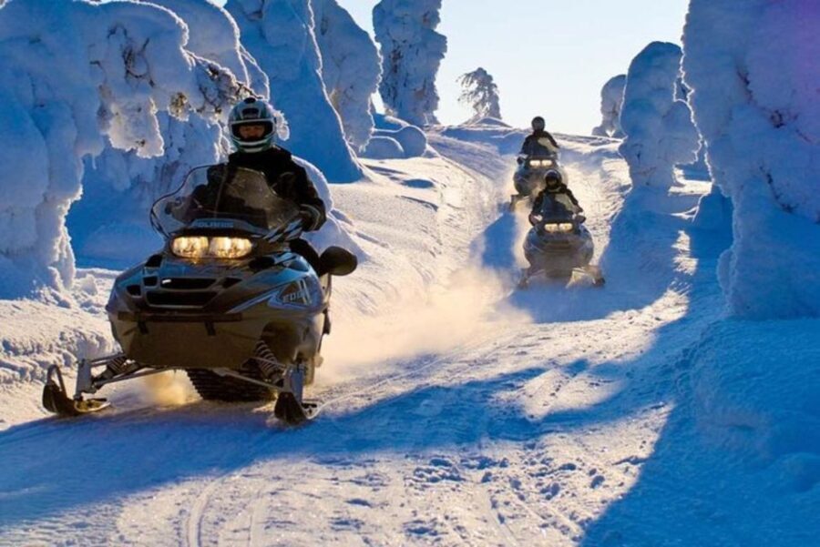 Levi Lapland Family Snowmobile Safari