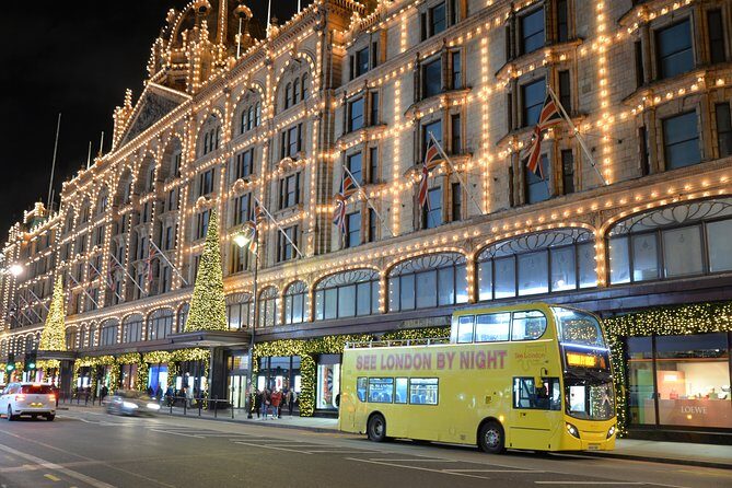 London by Night Sightseeing Tour - Open top bus - The Itinerary and Key Stops