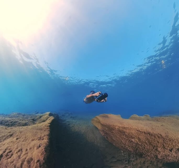 Lygaria Beach: Underwater Sea Scooter - Exploring Crete’s Underwater World on a Sea Scooter