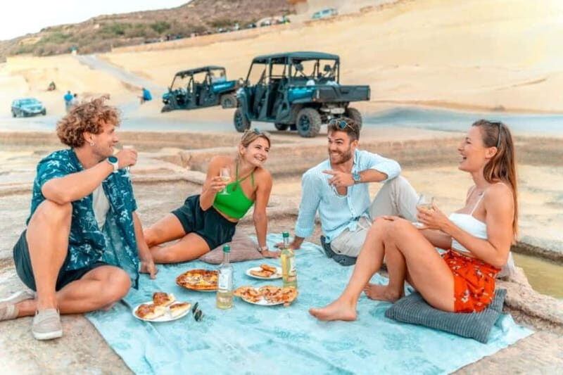 Malta: Sunset Gozo Buggy Tour with Blue lagoon Swimming Stop - Exploring the Highlights: From Cliffs to Churches