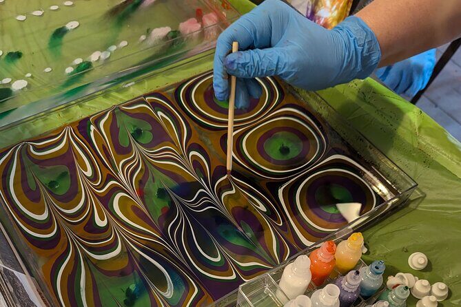 Marbled Silk Scarf, Trucker Hat, Sketchbook or 4 Pieces of Paper - Who Should Consider This Experience?