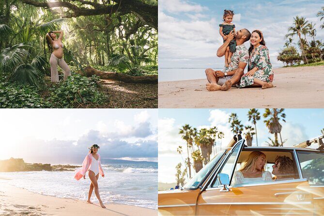 Maui Photographer, Beach Portrait for Family and couple