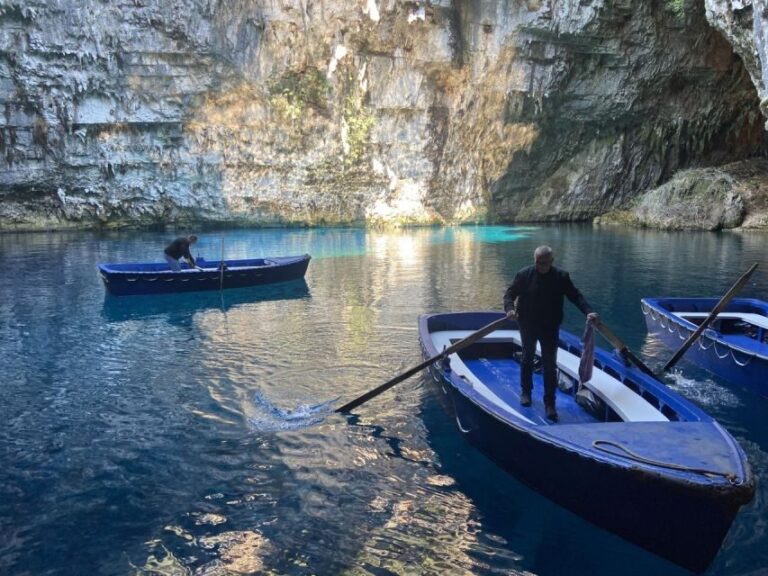 Melissani lake - Myrtos beach swimming - In-Depth Review: Exploring Melissani Lake and Myrtos Beach