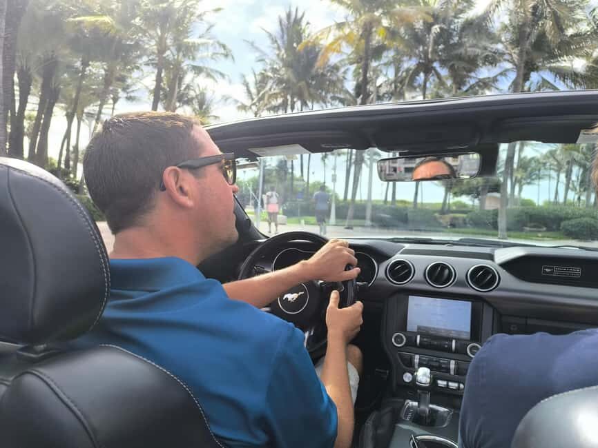 Miami: Private tour in a convertible Mustang in French - An In-Depth Look at the Miami Mustang Tour
