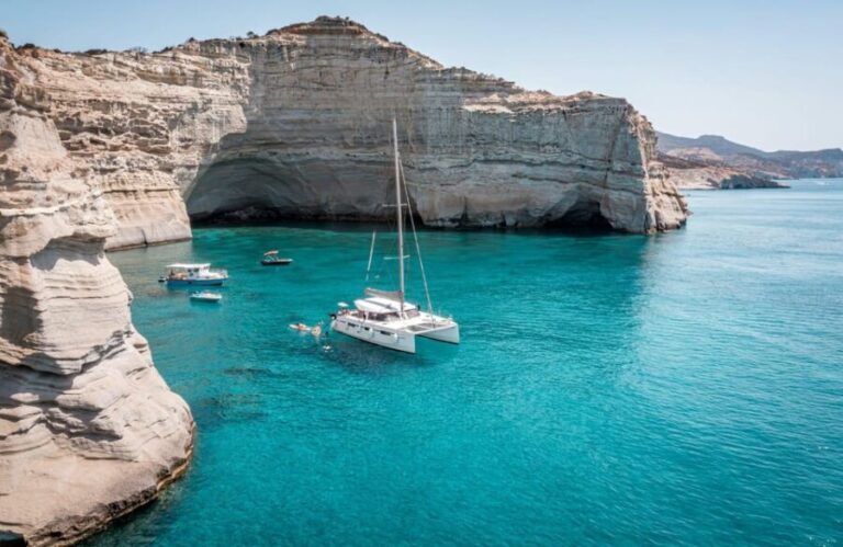 Milos: Full-Day Premium Catamaran Cruise Kleftiko & Polyegos - An In-Depth Look at Milos’s Full-Day Catamaran Experience