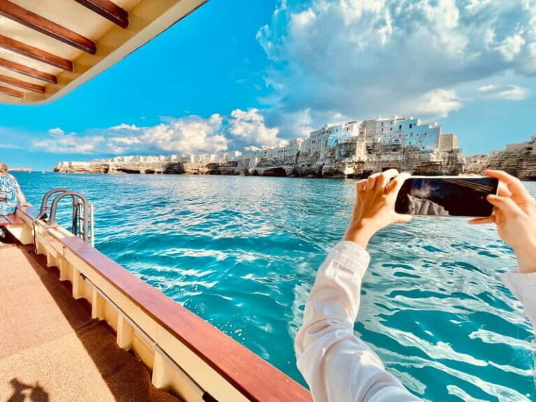 Monopoli-Polignano: sunset boat tour on a traditional wooden boat - What You Can Expect Throughout