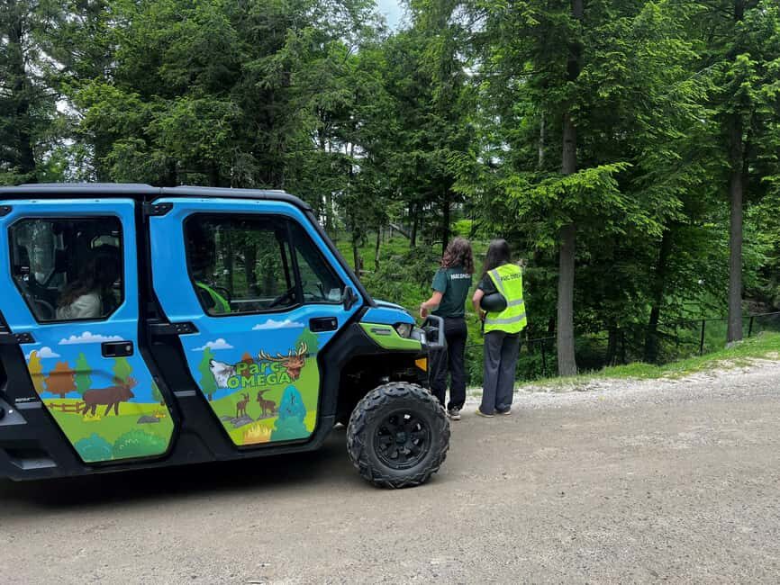 Montebello, QC: Omega Park Guided Animal Feeding in All-Terrain Vehicle - The Itinerary in Detail
