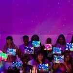 NEON Starry Night Sip and Paint Experience - In-Depth Look: What to Expect at the Neon Starry Night Paint Experience