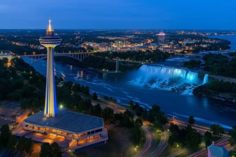Niagara Falls: Skylon Tower, Fireworks & Walking Tour Canada - Walking Along the Falls: Up Close and Personal