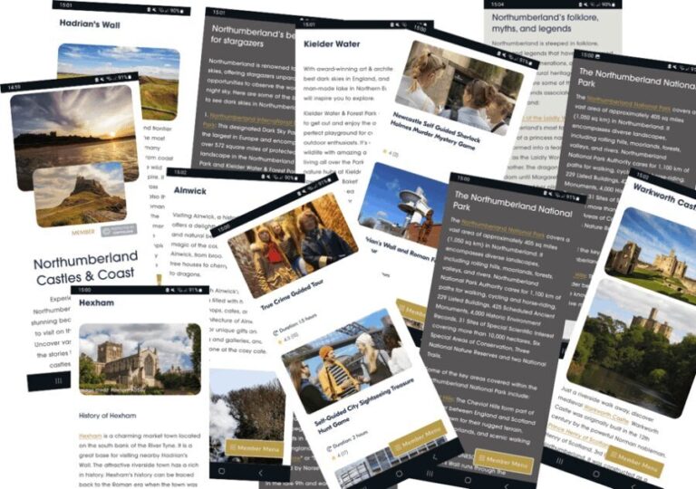 Northumberland Castles & Coast Online Road Trip Travel Guide - Exploring Northumberland Through a Digital Lens