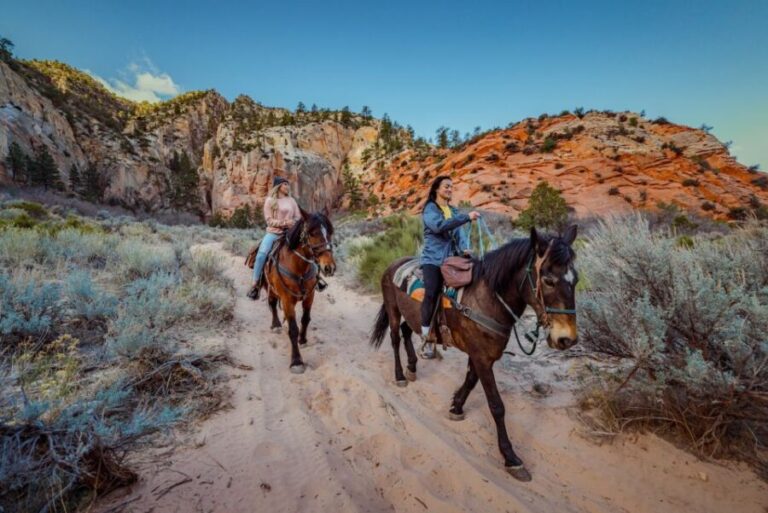 Orderville: East Zion Park White Mountain Horseback Tour - The Slot Canyon Stop